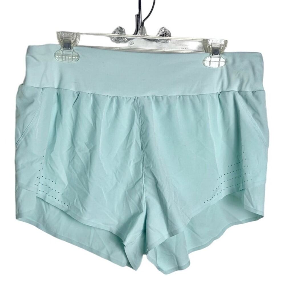 JoyLab Women's Light Blue Mint Flowy High Rise Athletic Shorts Size XL